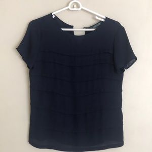 Ralph Lauren. Navy blue top
